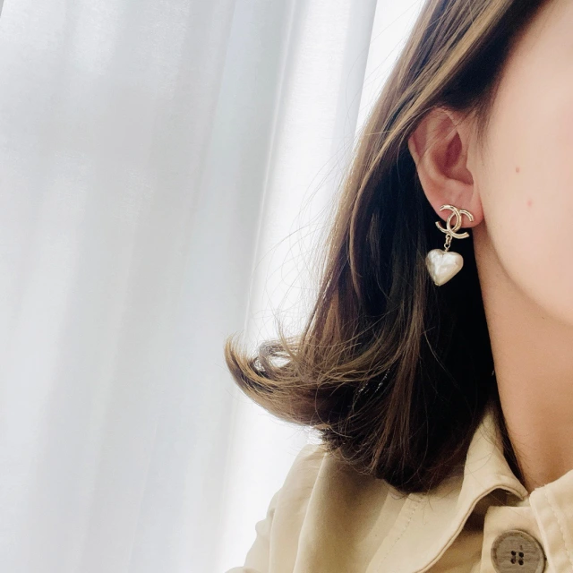 シャネル ピアス ハートパール CHANEL パールピアス ココマーク Chanel  