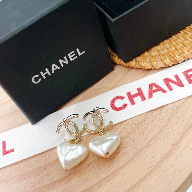 シャネル ピアス ハートパール CHANEL パールピアス ココマーク Chanel  