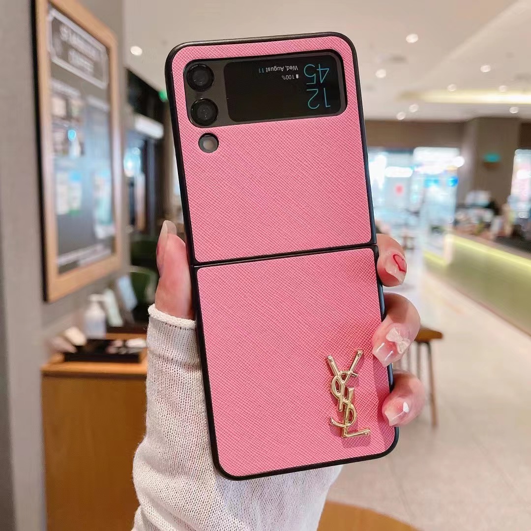 サンローラン Galaxy Z Fold3ケース ロゴ付き YSL Galaxy Z Flip3