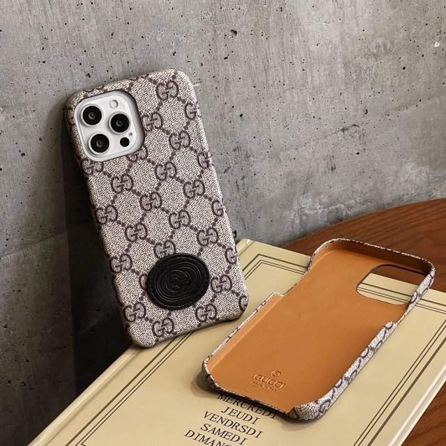 グッチ iPhone13ProMax 13Pro 13ケース GGロゴ付き GUCCI GGスプリーム