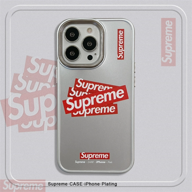 SUPREME iPhone13ProMaxケース ロゴプリント