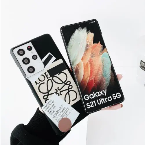 ロエベ Galaxy S22Ultraケース ラベルタイプ LOEWE Galaxy S22 Plusケース アナグラムロゴ Loewe Galaxy S21 Plusケース 個性的 Galaxy S21Ultra S20Plus S10ケース ファッション 新作 ブランド 黒 ハードケース