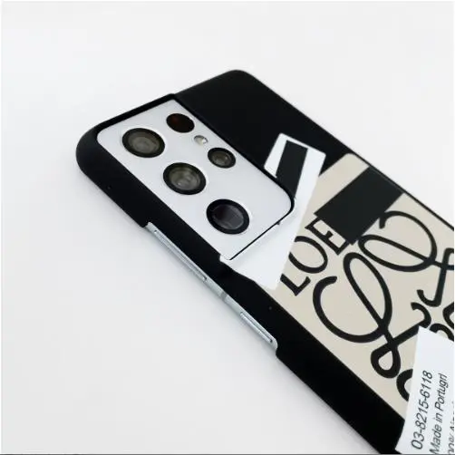 ロエベ Galaxy S22Ultraケース ラベルタイプ LOEWE Galaxy S22 Plusケース アナグラムロゴ Loewe Galaxy S21 Plusケース 個性的 Galaxy S21Ultra S20Plus S10ケース ファッション 新作 ブランド 黒 ハードケース