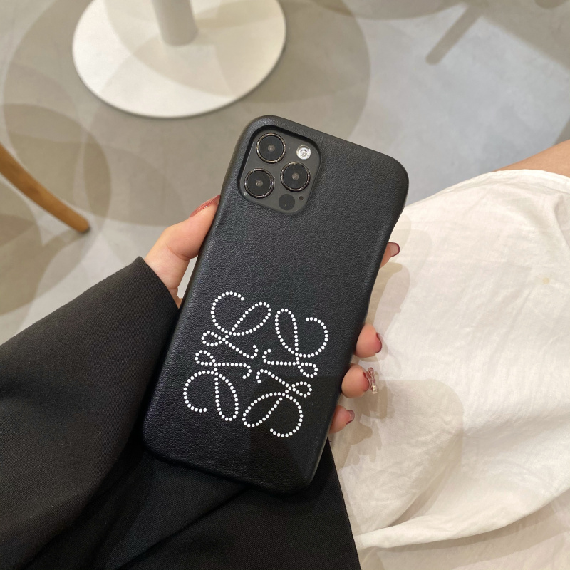 ロエベ iPhone13/13Pro/13ProMaxケース アナグラムロゴ 定番