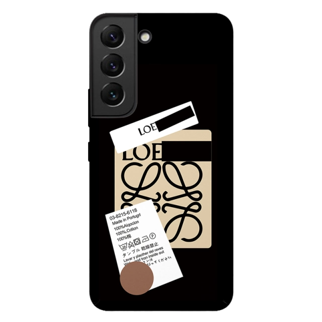 ロエベ Galaxy S22Ultraケース ラベルタイプ LOEWE Galaxy S22 Plusケース アナグラムロゴ Loewe Galaxy S21 Plusケース 個性的 Galaxy S21Ultra S20Plus S10ケース ファッション 新作 ブランド 黒 ハードケース