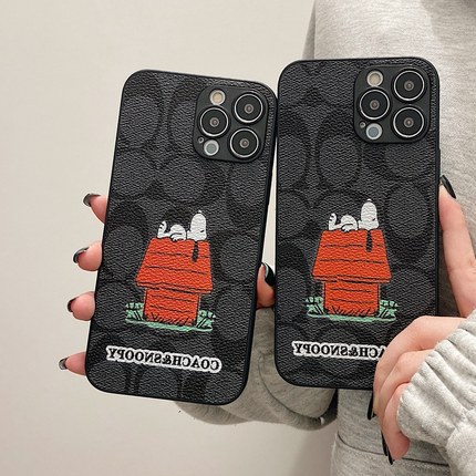 Coach iPhone 13MIniカバー シグネチャー柄