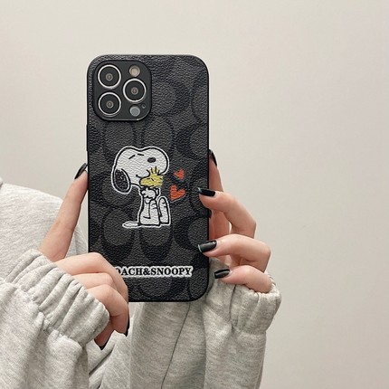 Coach iPhone 13Miniケース シグネチャー柄