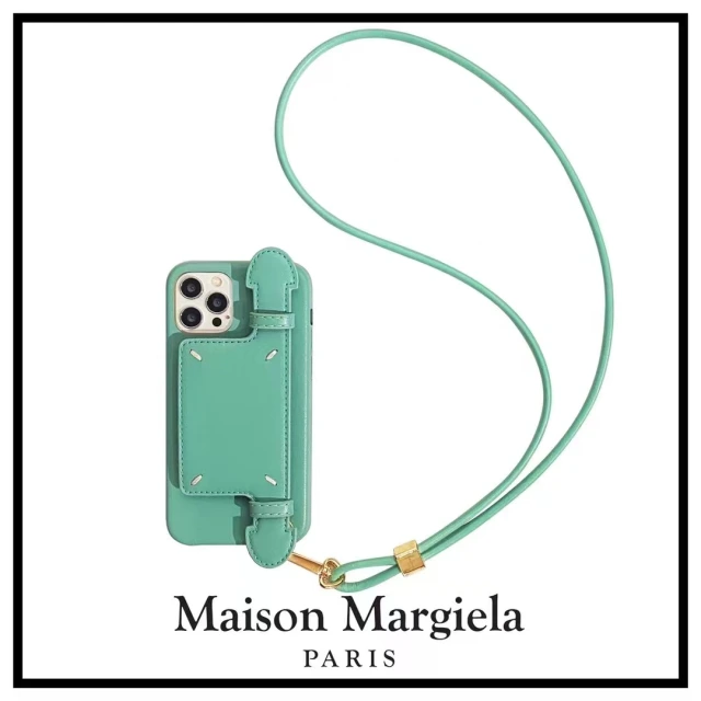 マルジェラ iPhone13ProMaxケース 4ステッチ ベルト付き Maison Margiela iPhone13Proケース ネックストラップ付き メゾン マルジェラ iPhone12 Proケース 首掛け iPhone11ProMaxケース お手持ち 全5色