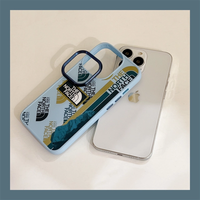 ノースフェイス iPhone13ProMaxケース ロゴ付き