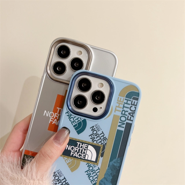ノースフェイス iPhone13ProMaxケース ロゴ付き