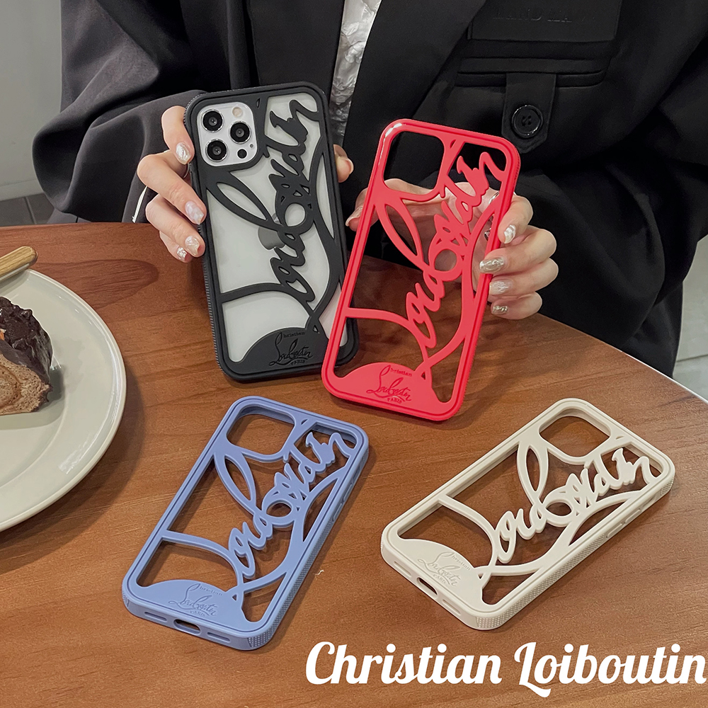 iPhoneケースルブタン iPhone15/14/13ProMaxケース 切り抜き Christian Louboutin ... iPhoneケース