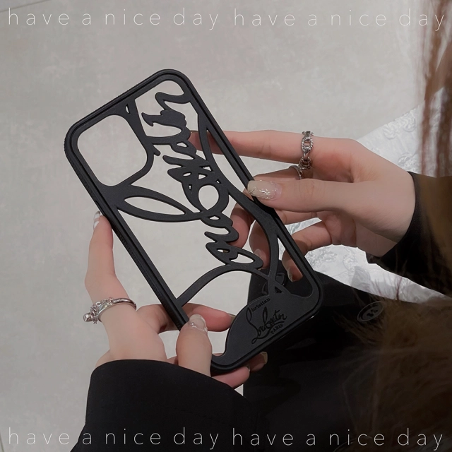 ルブタン iPhone15/14/13ProMaxケース 切り抜き Christian Louboutin 