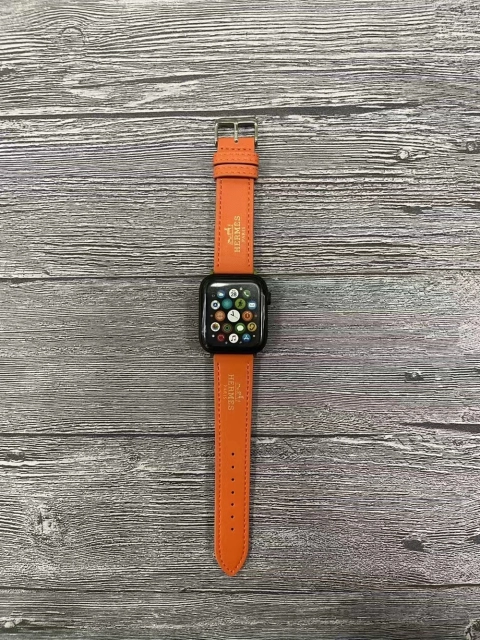 エルメス Apple Watch 替えベルト・時計バンド 45mm HERMES ロゴプリント 