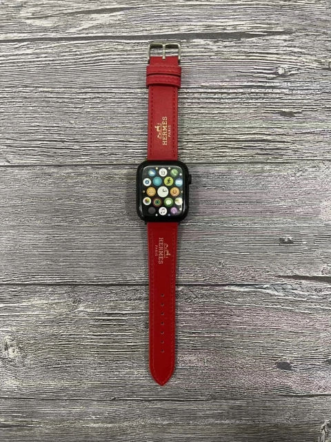 エルメス Apple Watch 替えベルト・時計バンド 45mm HERMES ロゴプリント 