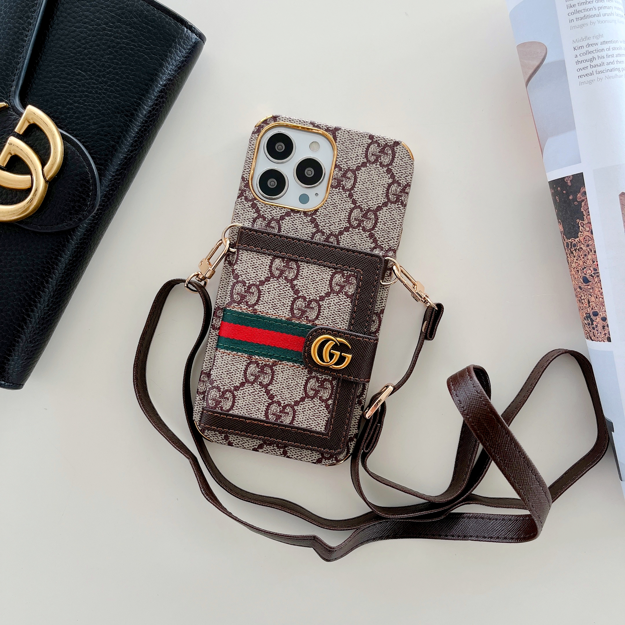 GUCCI iPhone12 iPhoneケース オフィディア ショルダー 付き-