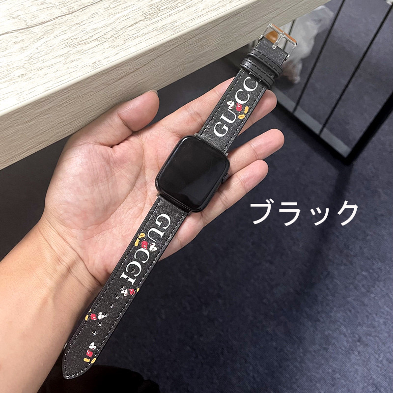 グッチ ディズニー コラボ アップルウォッチ 替えベルト・時計