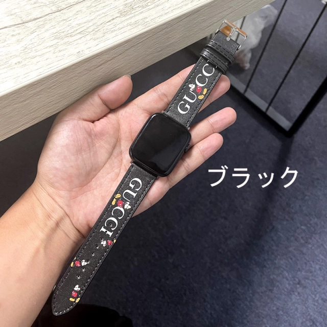 グッチ ディズニー コラボ アップルウォッチ 替えベルト・時計バンド