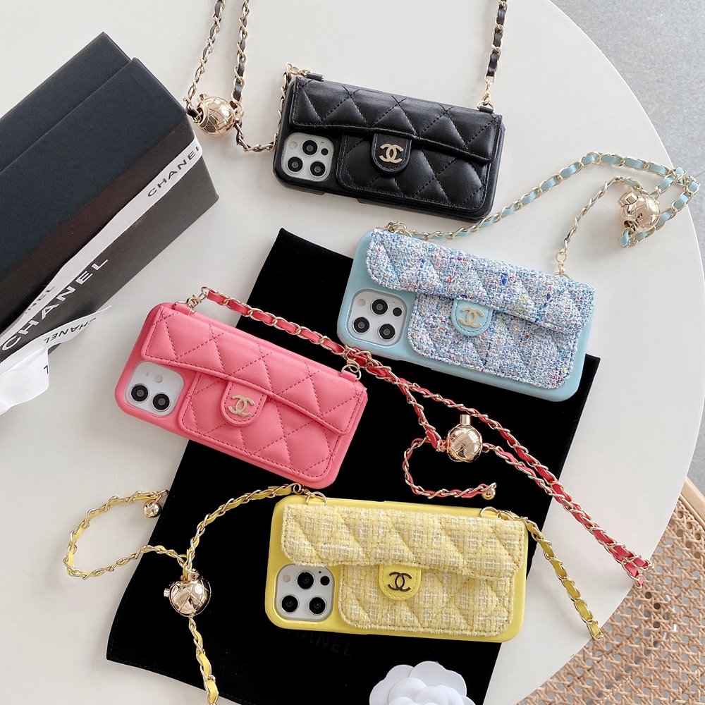 CHANEL iPhone14ケース チェーンストラップ付き