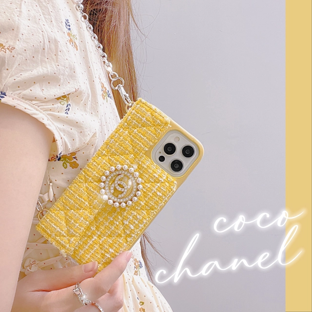 シャネル iPhone15/14ProMaxケース 肩掛け CHANEL iPhone15 Pro/14 