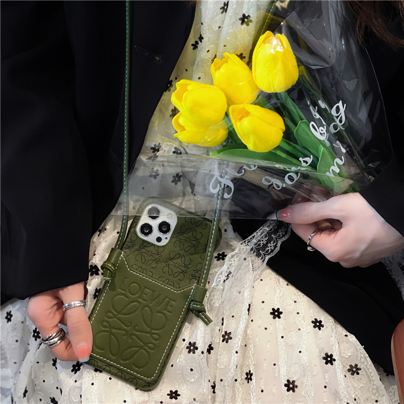 ロエベ LOEWE ケース　グリーン×イエロー ロエベ LOEWE カードケース 小銭入れ コインケース スクウェア