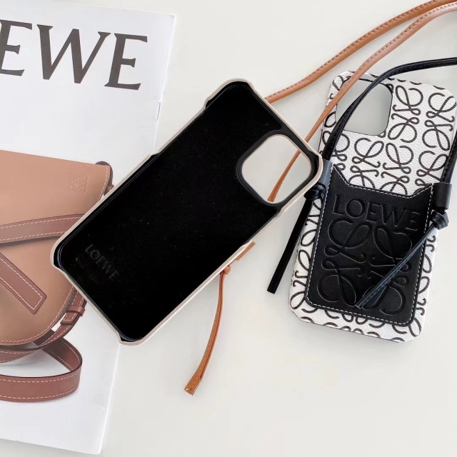 LOEWE iPhone14 Proケース ショルダーストラップ付き