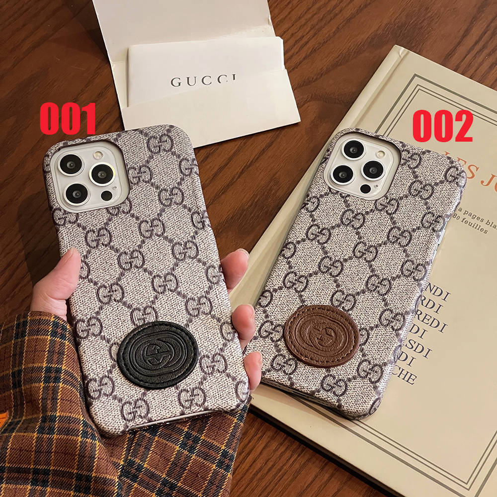グッチ iPhone15 Pro/14Proケース GGロゴ付き GUCCI iPhone15/14 Plus
