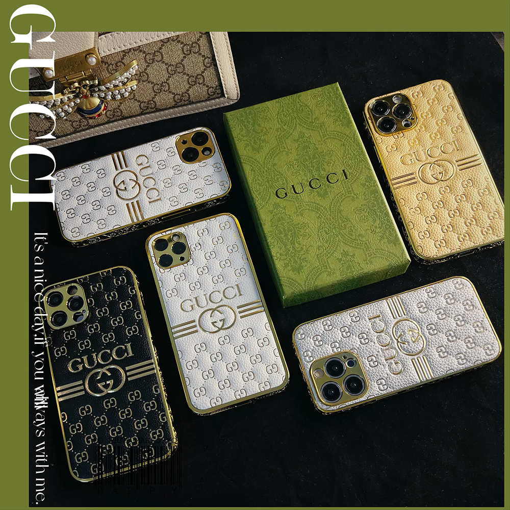 Gucci iPhone14ケース ロゴ付き