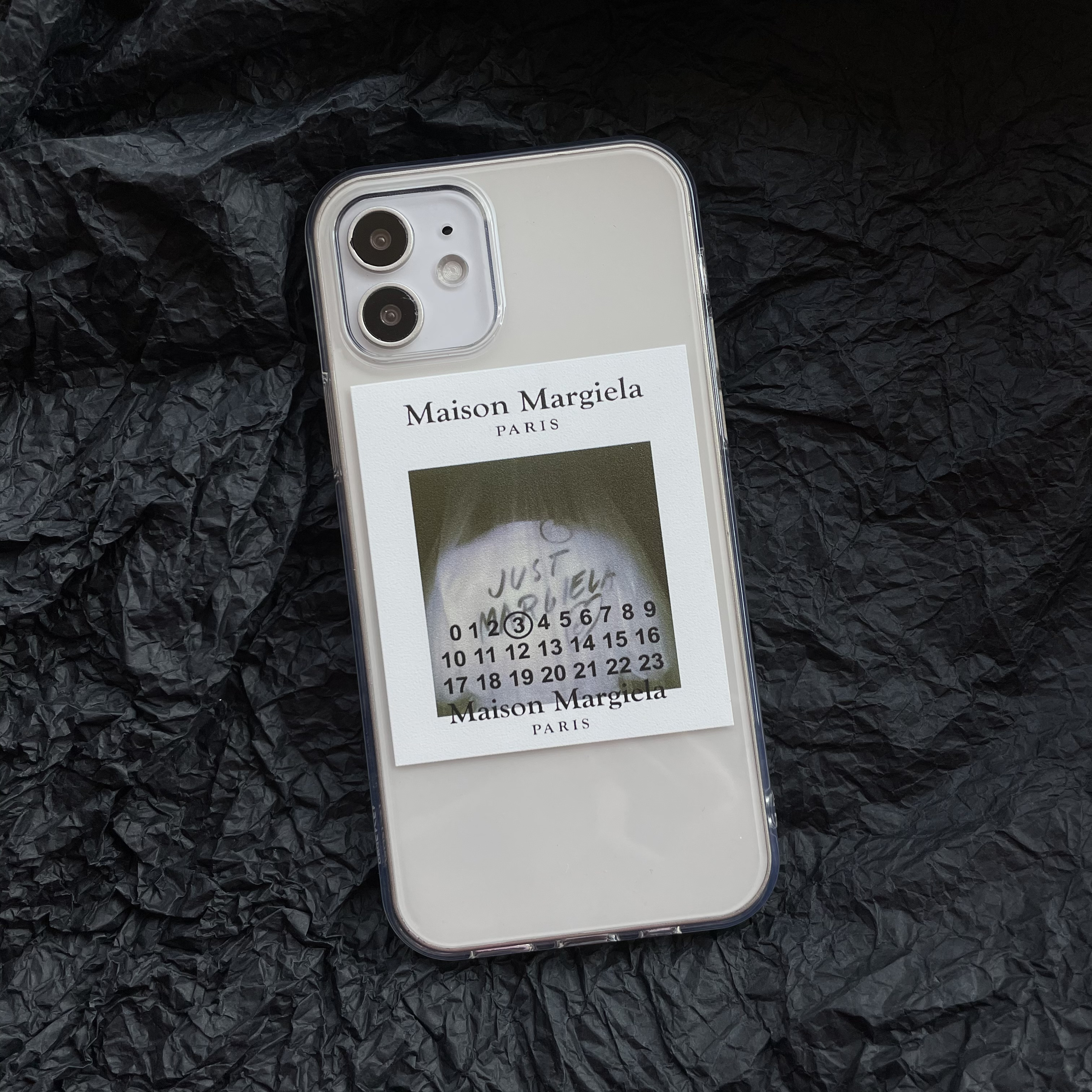 Maison Margiela iPhone 14 Plusカバー ロゴ付き
