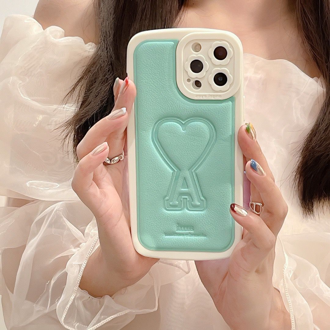 AMI Paris iPhone14 Plusケース 個性的