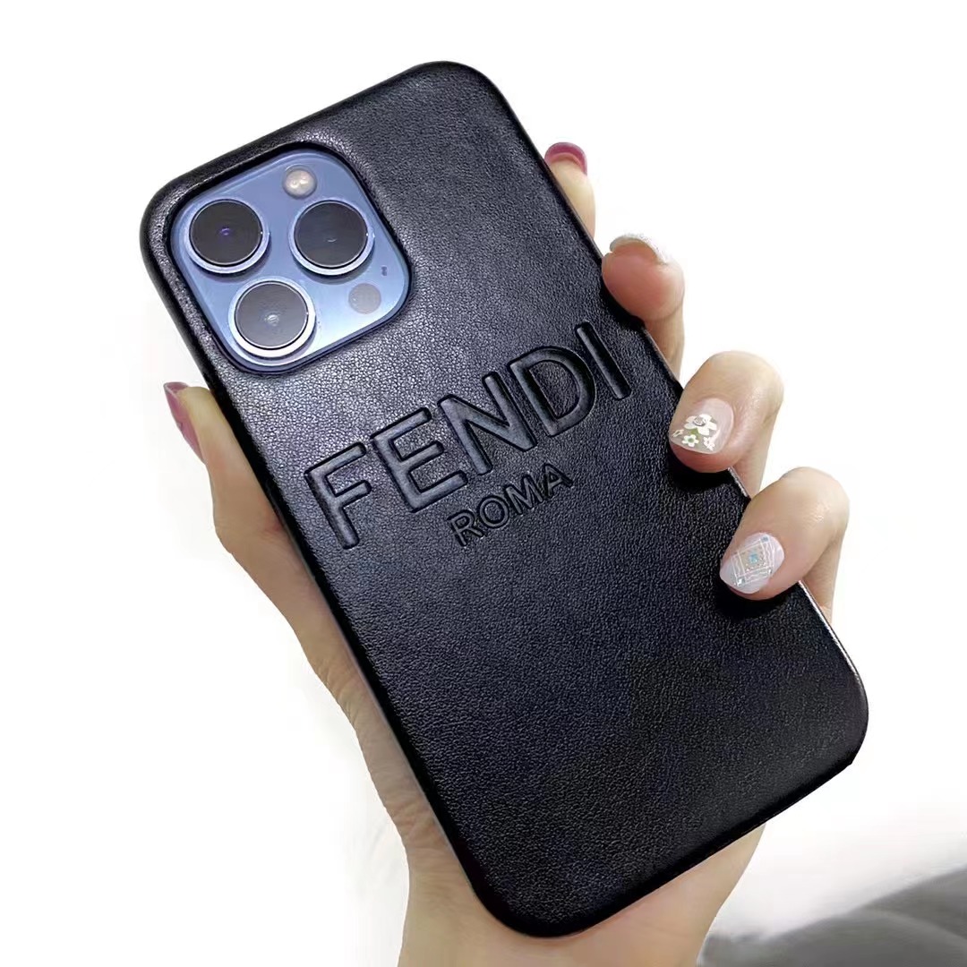 Fendi アイフォン 14ケース エンボス加工