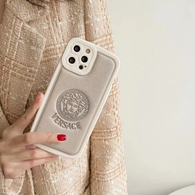 VERSACE iPhone14 Proケース マカロンカラー