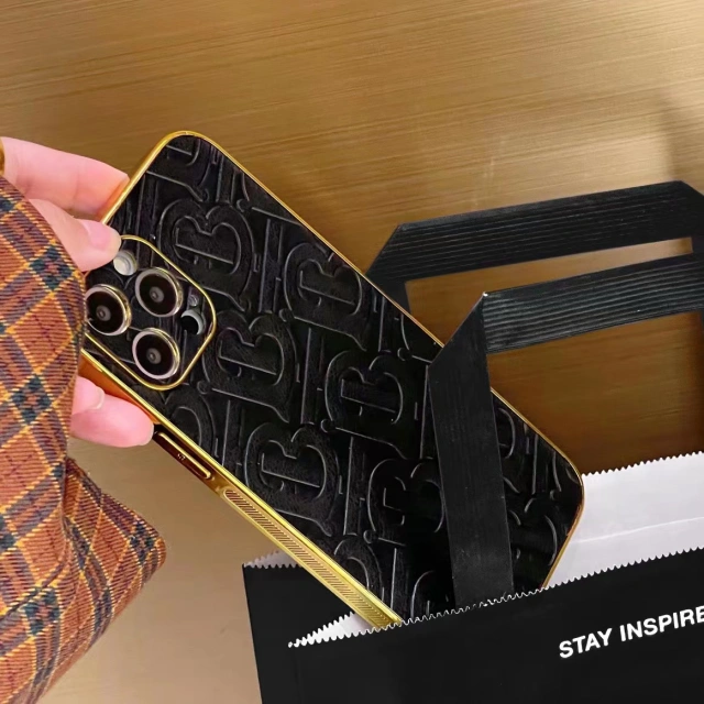 burberry iPhone14ケース 型押し