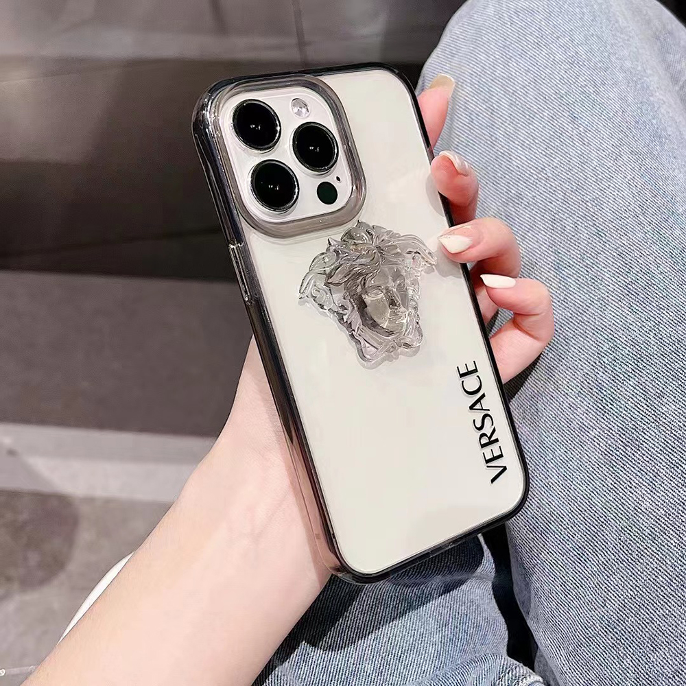 ヴェルサーチェ iPhone15/14ProMaxケース ヴェルサーチェ 立体的