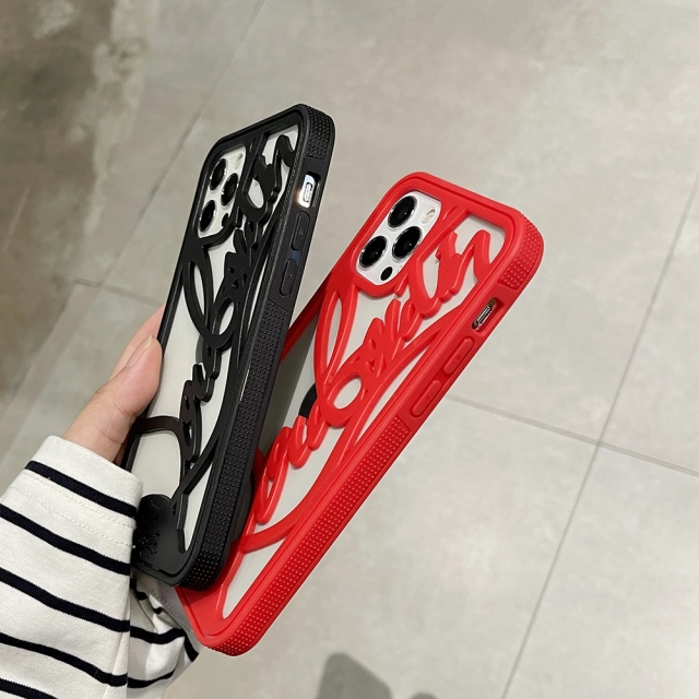 ルブタン iPhone14Proケース カットアウト