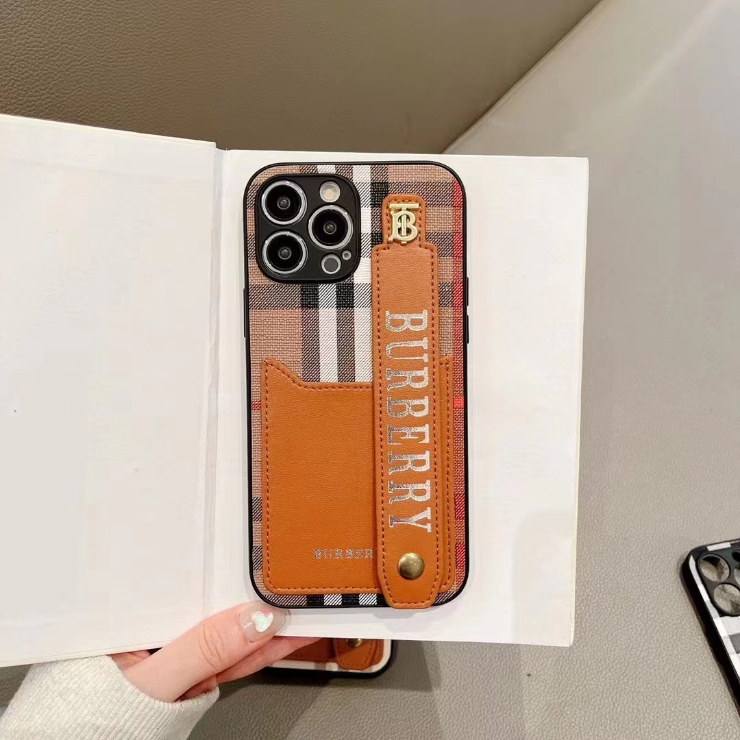 Burberry iPhone14Plusケース ロゴプリント