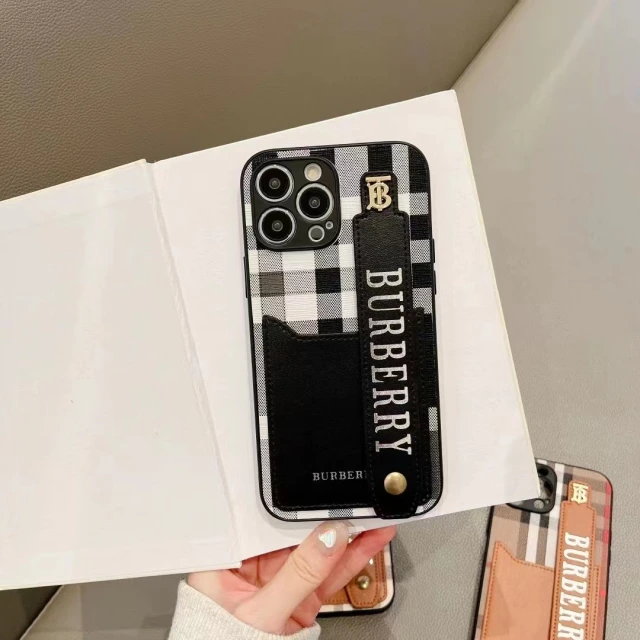 Burberry iPhone14Plusケース ロゴプリント