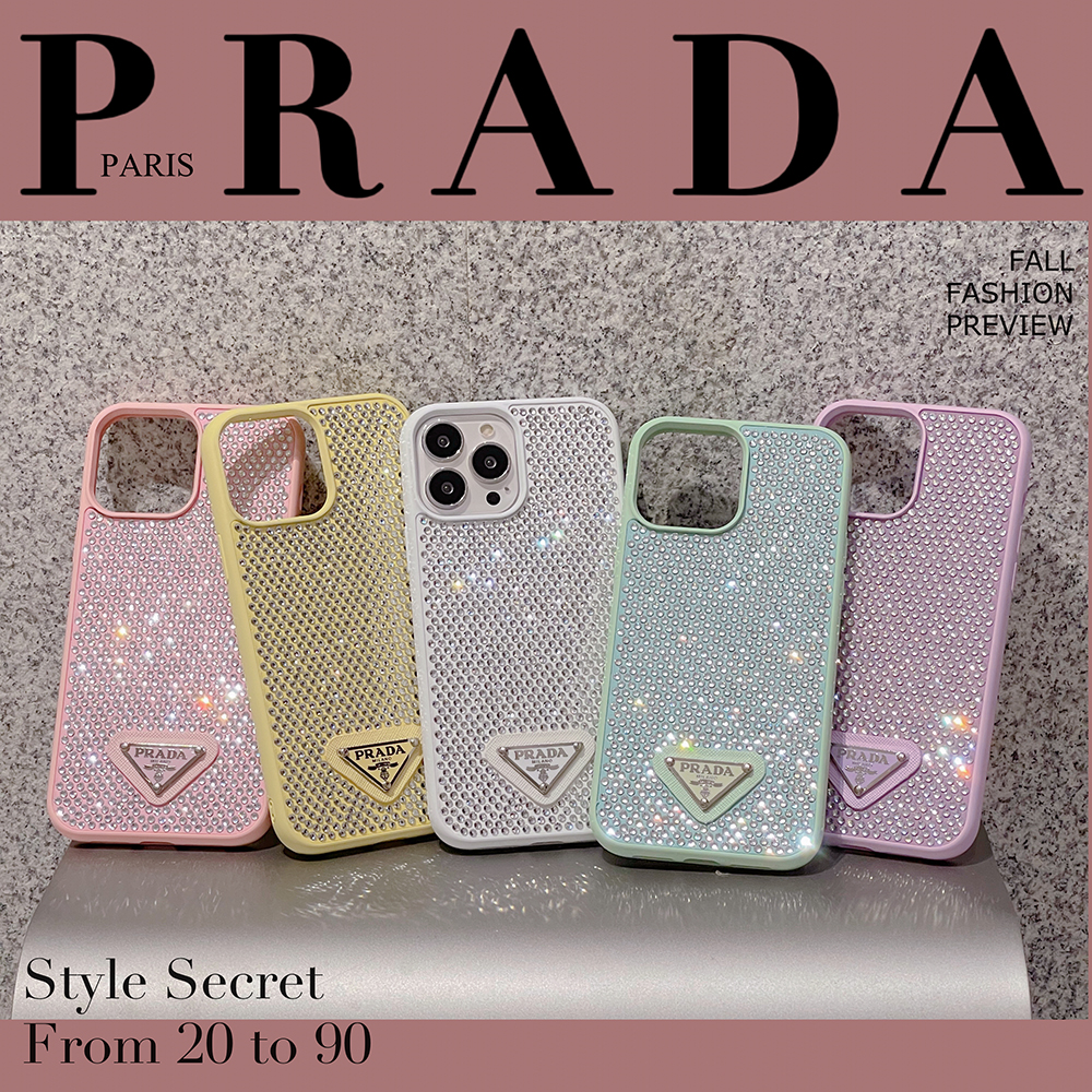 日本製定番Prada iPhone14pro ケース　ピンク iPhoneアクセサリー