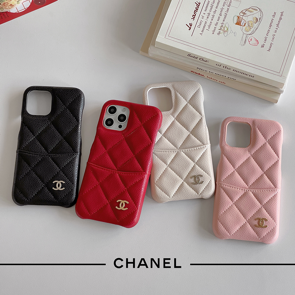 シャネル iPhone15 Pro/14 Proケース カード収納 CHANEL iPhone15 