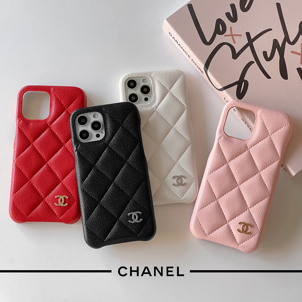 シャネル iPhone15/14 Plusケース マトラッセ風 Chanel iPhone15 Pro
