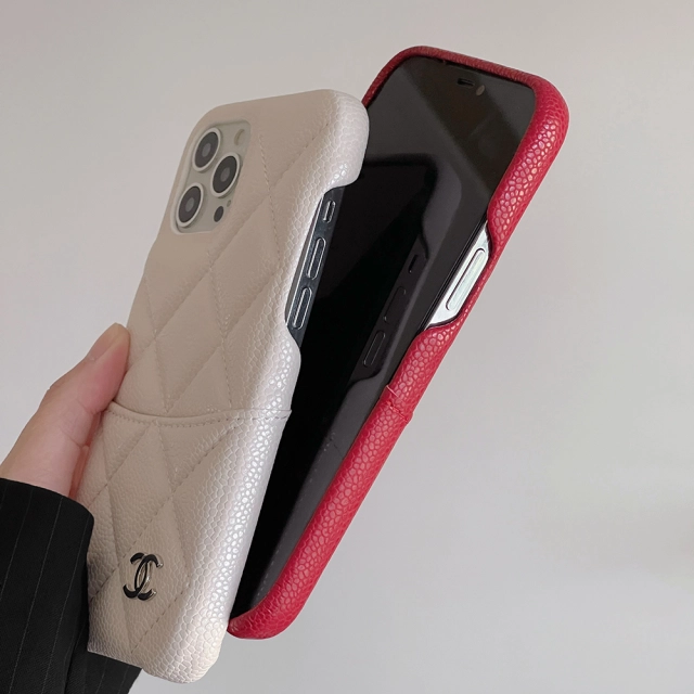 シャネル iPhone15 Pro/14 Proケース カード収納 CHANEL iPhone15 