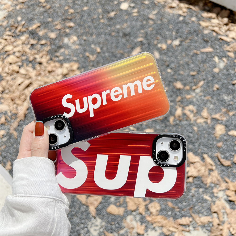 SUPREME iPhone14 Plusケース グラデーション