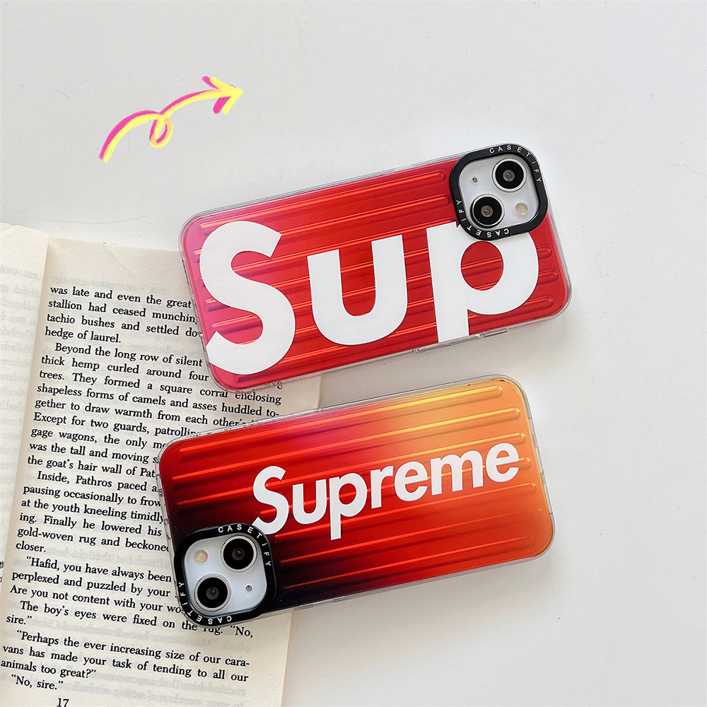 シュプリーム iPhone15 Pro/14 Proケース レーザー SUPREME iPhone15