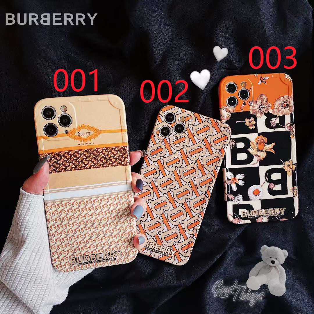 バーバリー iPhone15 Pro/14 Proケース Bロゴ柄 Burberry iPhone15/14