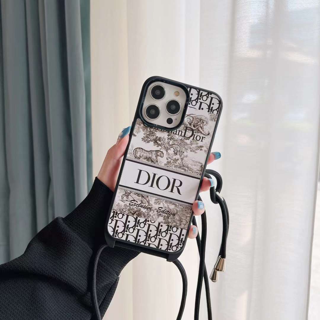 ディオール iPhone15/14 Pro Maxケース ショルダースマホケース DIOR