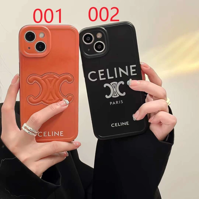 セリーヌ iPhone15 Pro/14 ProMaxケース トリオンフロゴ Celine 