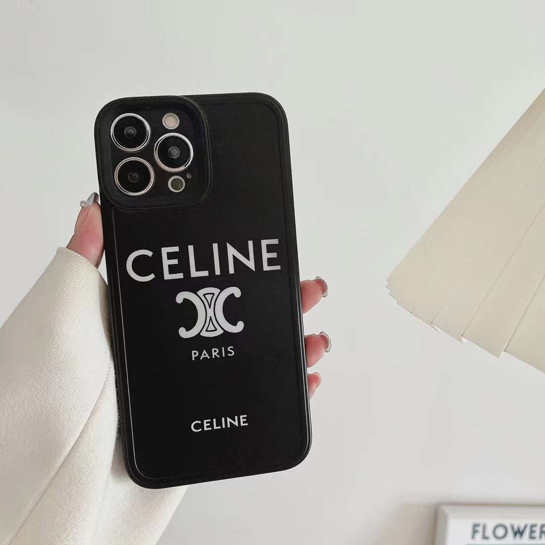 セリーヌ iPhone15 Pro/14 ProMaxケース トリオンフロゴ Celine