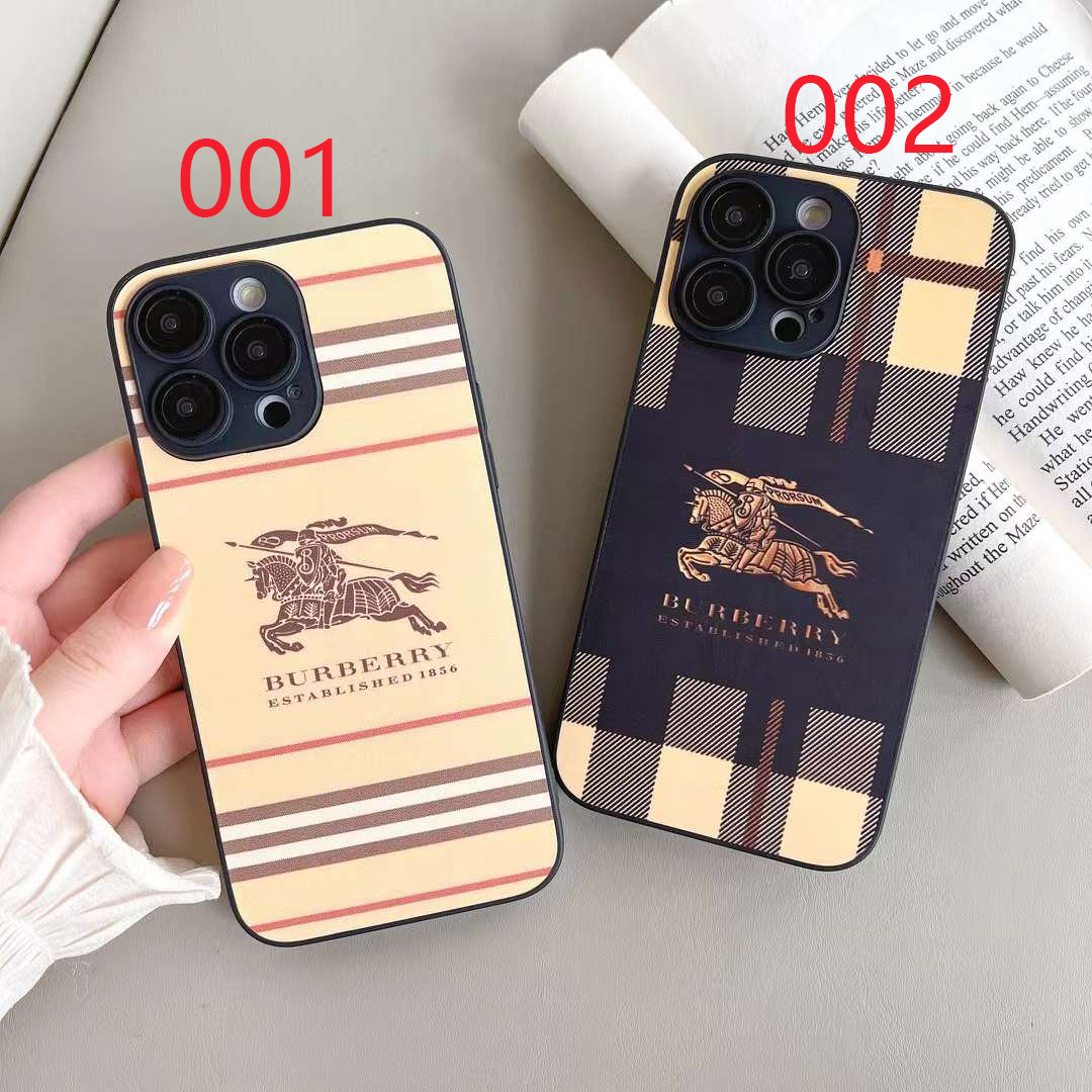 バーバリー iPhone15/14 ProMaxケース チェック柄 Burberry iPhone15