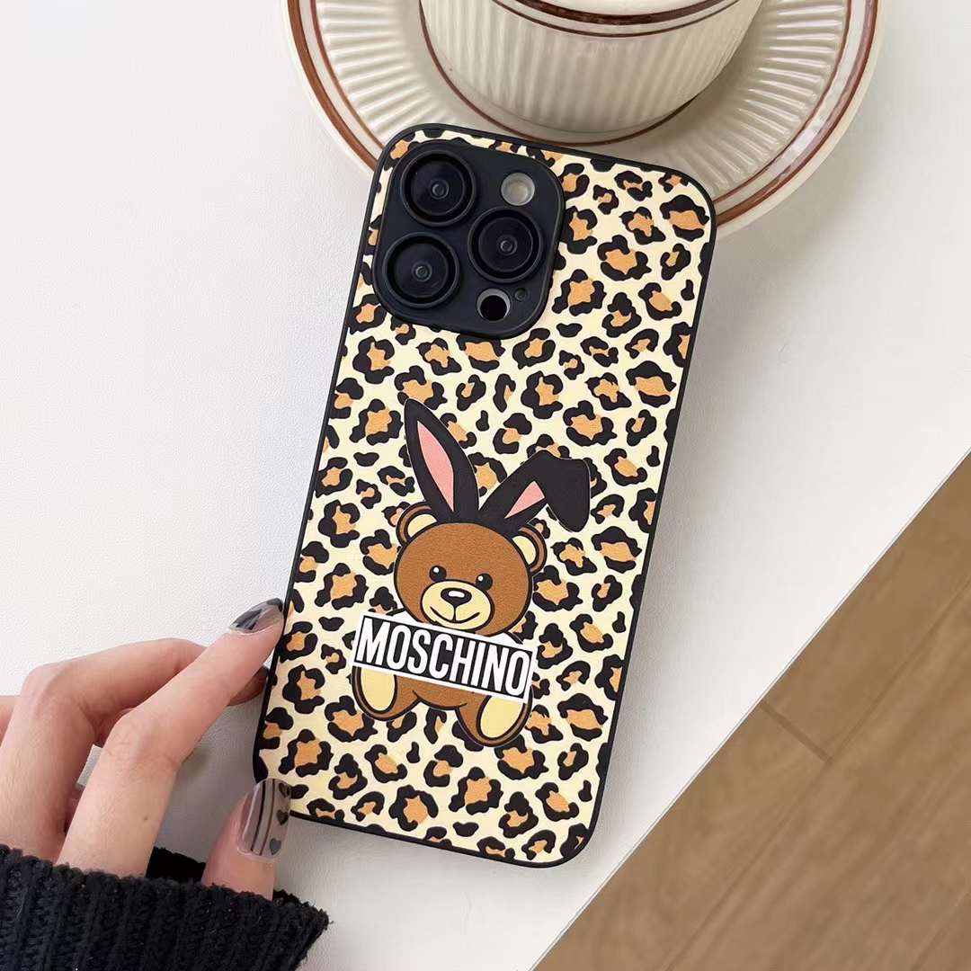 モスキーノ iPhone15 Pro/14 Proケース テディベア MOSCHINO iPhone15 ...