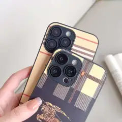 バーバリー iPhone15/14 ProMaxケース チェック柄 Burberry iPhone15 