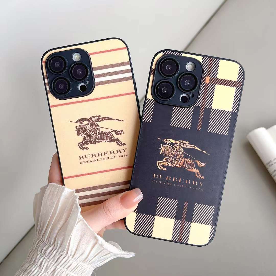 バーバリー iPhone15/14 ProMaxケース チェック柄 Burberry iPhone15